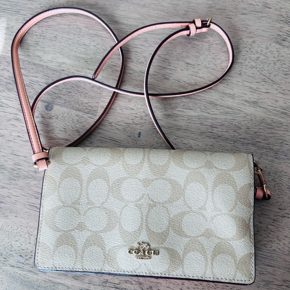 Coach Light Khaki/Faded Blush Crossbody - Picture 2 of 7